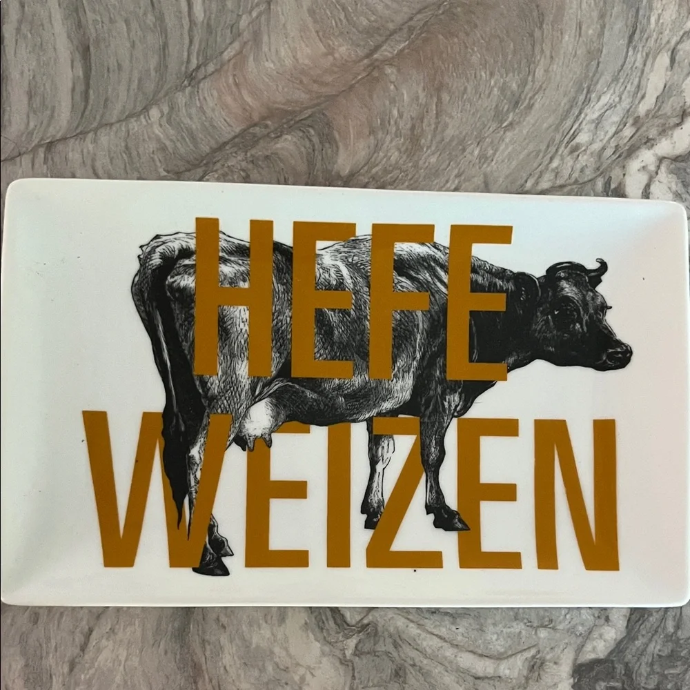 Crate&Barrel Beer-Themed Rectangular Plates Set